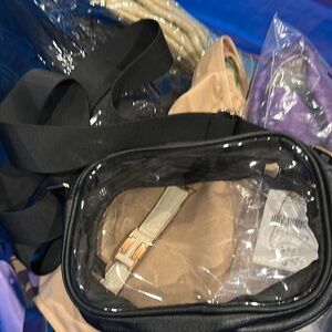 Clear Black Crossbody Bag